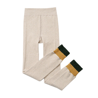 

Toddler Trousers Bottoms Baby Girls Soft Pants Leggings Children Cute Patchwork Design Stretchy Warm Trousers Bottoms