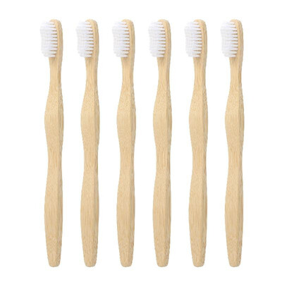 

Manual Toothbrushes Set Bamboo Toothbrush with Dense Bristles for Daily & Travel Adults Oral Care