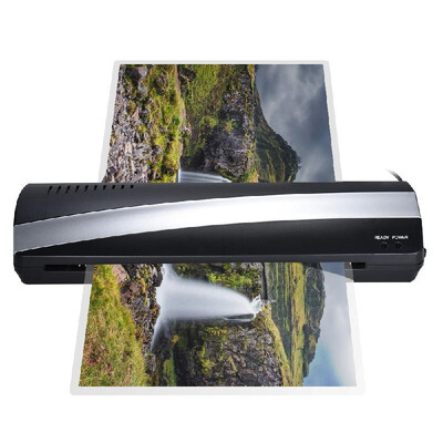 

A3 13inch Width Photo Paper Hot&Cold Thermal Laminator Machine Quick Warm-up Fast Laminating Speed with Pouch Board