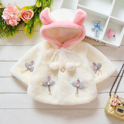 

New Baby Toddler Girls Clothes Winter Warm Infant Fur Coat Princess Outerwear Cloak Jacket Kids Cute Coat Clothes