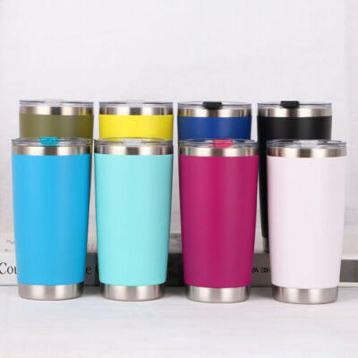 

HOT Stainless Steel Vacuum Cup Thermos Flask Travel Water Bottle Cup Mug 600ml