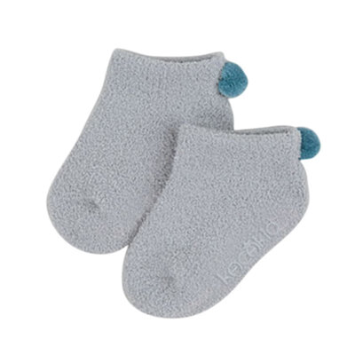 

Autumn Winter Newborn Socks Cotton Warm And Thick Socks 0-4 Years Non-slip Coral Fleece Socks