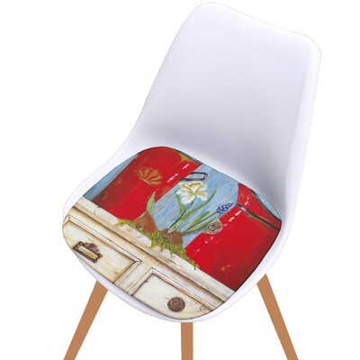 

Toponeto Printed Cotton Seat Pad Outdoor Dining Room Garden Kitchen Chair Cushion