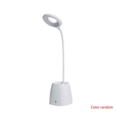 

USB Rechargeable Pen Cellphone Holder Adjustable Intensity Desk Lamp Clip Bed Reading Book Table Light Random Color