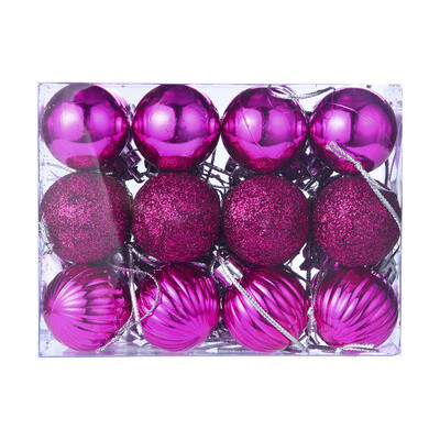 

JPGIF 24Pcs 30mm Christmas Xmas Tree Ball Bauble Hanging Home Party Ornament Decor