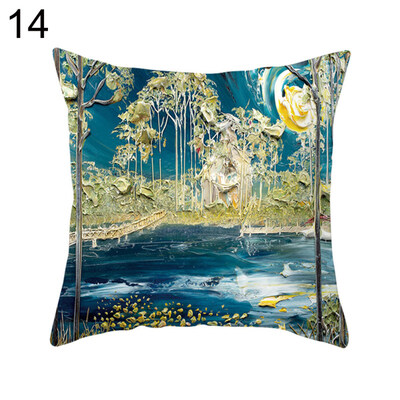

Christmas Wapiti Flower Throw Pillow Case Cushion Cover Sofa Bedding Articles