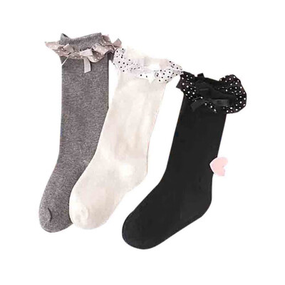 

34 Pair Baby Girl Cute Socks Bow knot Design Cotton Long Socks Party Infant Children Soft Crib Leg Warmer Casual Socks