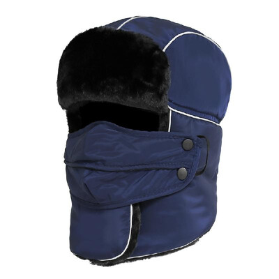 

Men Women Winter Thermal Hat Ushanka Trapper Trooper Hats Waterproof Windproof Hat with Earflaps Face Mask