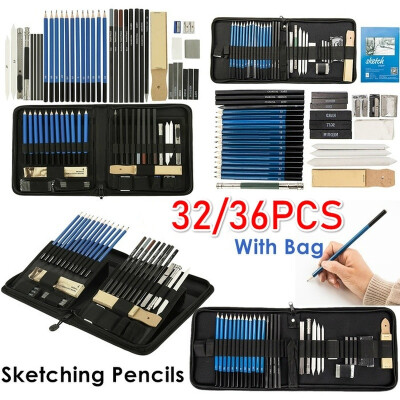 

3632PCS Drawing Pencils Set Charcoal Extender Paper Pen Pencils Cutter for Artists Sketching Gift