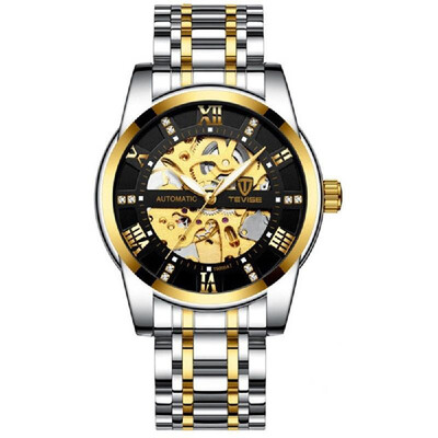 

Fashionable Hollow Out Automatic Watch Personality Waterproof Steel Belt Quartz Wristwatch Simple&Elegant
