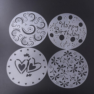 

Plastic Cakes Flower Spray Templates DIY Baking Mold Fondant Template Birthday Cake Decoration Templates Kitchen Baking Tool