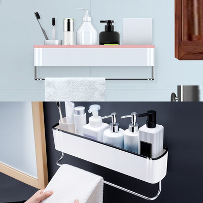 

Punch-free Plastic Storage Rack Bathroom Organizer Shower Shelf Home Decoration Bathroom Accessories