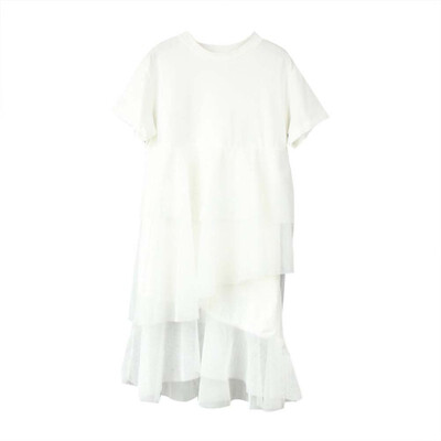 

Children Summer Girls Dress Cotton Cute Lace Stitching Bottoming Sleeveless Sweet Princess Dress
