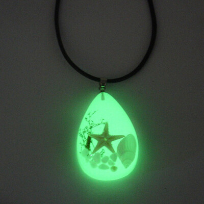 

Trendy stars Leather Chain ocean Long Strip waterdrop Pendant Necklace Travel