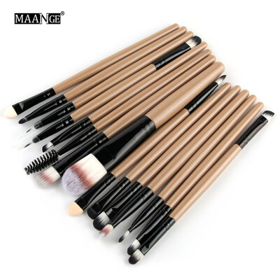 

Gobestart 15 pcsSets Eye Shadow Foundation Eyebrow Lip Brush Makeup Brushes Tool GD