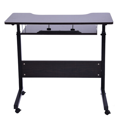

Gobestart Home Office Desk Can Be Raised And Lowered Mobile Computer Desk