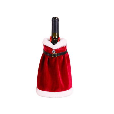 

Red Wine Set Creative Red Wine Bag Christmas Dress Skirt Wine Bottle Decoration