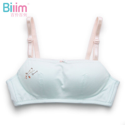 

Hundreds of girls underwear without rims tube top cotton bra high school students bra 91006 light green 80A