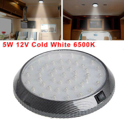 

1White 6500K 12V RV Yachts Caravan Trailer Boat Interior Ceiling Dome LED Light