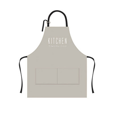 

English Letter Pattern Apron Leather Waterproof Anti-oil Apron Cooking Kitchen Tool For Cooking Bake Clean