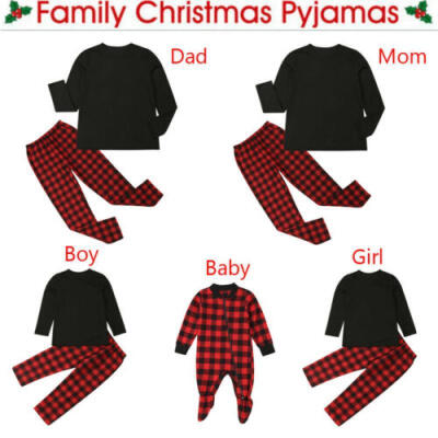 

Adult Children Kids Family Christmas Pyjamas Pajamas Xmas Sleepwear Nightwear