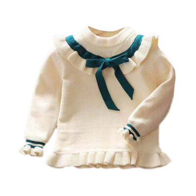 

Baby Girls Winter bow Sweater Clothes Autumn Boys Children Clothing Pullover Knitted Solid Kids Sweaters baby clothing