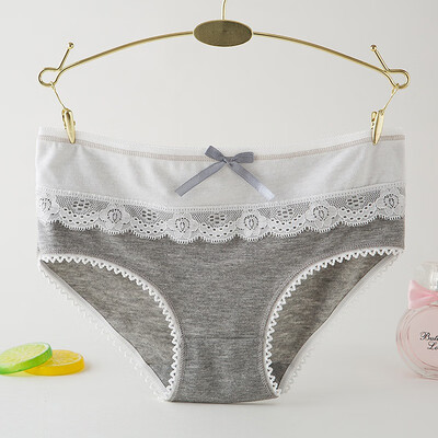 

Women Sexy Briefs Lace Cotton Panties Breathable Girls Underpants Ladies Lace Briefs