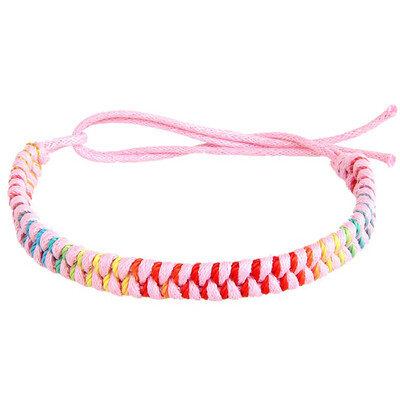 

Men Women Fashion Jewelry Friendship Folk-custom Knitting Bracelet Hand Weaving Leather Wristband