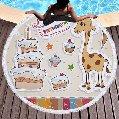 

Toponeto 1 PC Round Beach Pool Home Shower Towel Blanket Table Cloth Yoga Mat