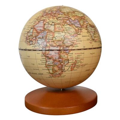 

Fun globe 5 inches 13cm Touch Light Antique Globe Music Bell - Little World
