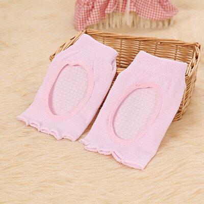 

Yoga Barre Pilates Toeless Socks Non Slip Skid-proof With Grips Cotton For Women