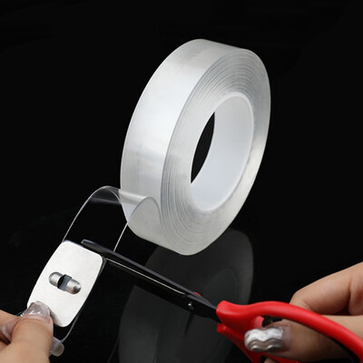 

Clear Multifunction Nano Tape Traceless Washable Adhesive Gel Pads Double-Sided Non-Slip Removable Sticky Strips new