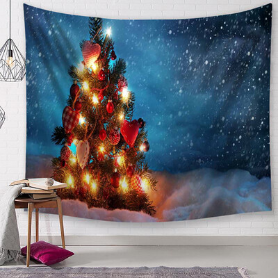 

Toponeto Christmas Tapestry Santa Print Wall Hanging Tapestry Art Home Decor