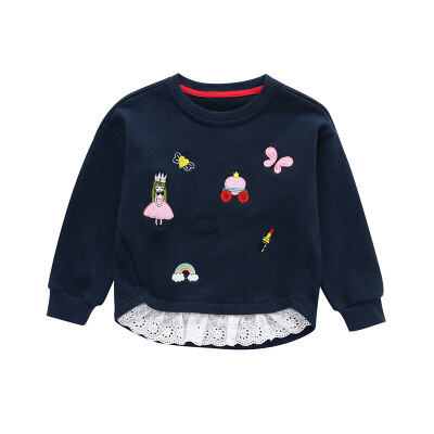 

Kids Long Sleeve Sweatshirts Girls Tops Cotton T-Shirts 2018 New Autumn Childrens Clothing Children Casual Tees 2-7Y