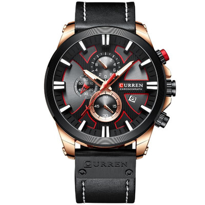 

CURREN 8346 Luxury Business Quartz Movement Men Watch 3ATM Waterproof Big Dial Large Face Luminous Sports Wrist Watch Microsecond