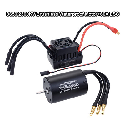 

Tailored SURPASS HOBBY 3650 Brushless Waterproof Motor60A ESC Set for 110 RC Truck Car