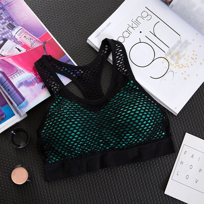 

Women Lingerie Breathable Mesh No Rims Quick-drying Yoga Running Casual Underwear Fitness Gathered Bra