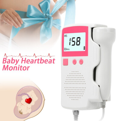 

LCD Display Fetal Doppler Ultrasound Baby Heartbeat Detector Home Pregnant Doppler Baby Heart Rate Monitor Pocket Doppler