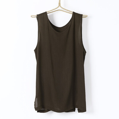 

Toponeto Mens Casual Linen Vest Loose Solid Color V-Neck Tops Short Sleeve Tee Shirt