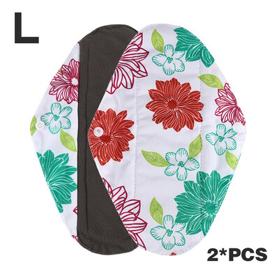 

Gobestart Reusable Bamboo Cloth Washable Menstrual Pad Mama Sanitary Towel Pad Green 2PC
