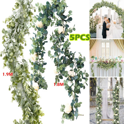 

18M19M Artificial Eucalyptus Garland Hanging Rattan Wedding Greenery Home Party Decorations Hotel Cafe Decor