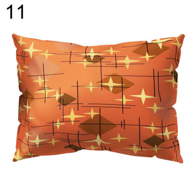 

Firework Bird Stripe Pillow Case Cushion Cover Sofa Bed Car Cafe Office Decor