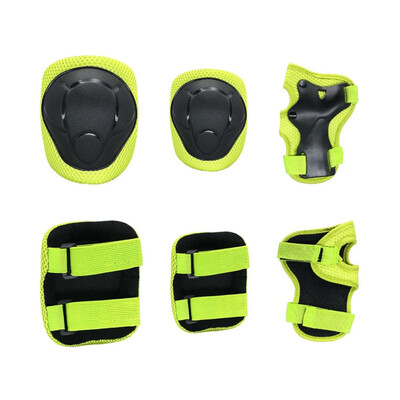 

6pcsset Children KneeElbow Pads protective gears for longboard skateboard Bicycle Ice Inline Roller Skate Protector