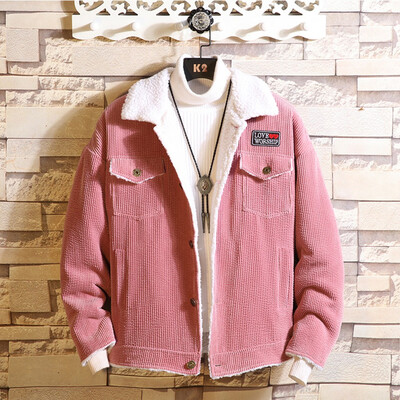

Toponeto New Style For Men In Autumn Winter Fashion Corduroy Pure Long Sleeve Coat