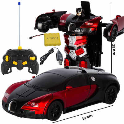 

112 RC Cars Cartoon Deformation Car Inertial Transformation Robots Toy for Children Baby Novelty Toys Kid Gift 2019