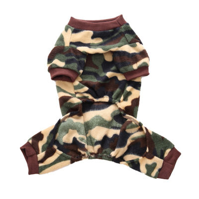 

Fleece Thermal Pet Clothes for Pet Camouflage Pajamas Coat Jumpsuit