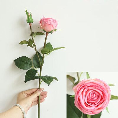 

Toponeto Artificial Silk Fake Flowers Rose Floral Wedding Bouquet Bridal Hydrangea Decor