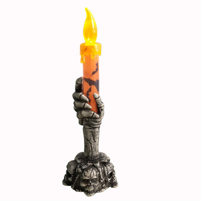 

Ghost Hand Candle Lamp For Halloween Decoration With Horror Electric Candle With No Flame Theme Parties Props
