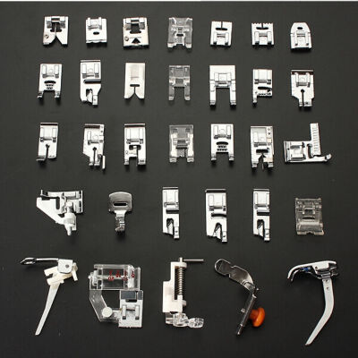 

New Domestic Sewing Machine Presser Foot Feet Kit Set 32pcs For Brother Singer Janome Sewing Tools & Accessory