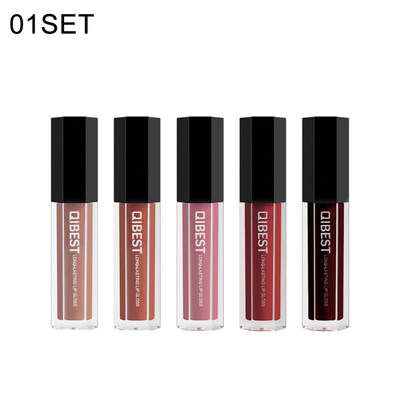 

5Pcs Long Lasting Non-sticky Lip Gloss Matte Velvet Liquid Lipsticks Makeup